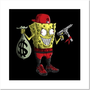 gangsta SpongeBob Posters and Art